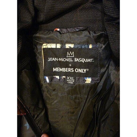 Jean-Michel Basquiat x Members only Alchemy Puffy Jacket Mens Sz XXL Hooded Coat - Picture 4 of 16